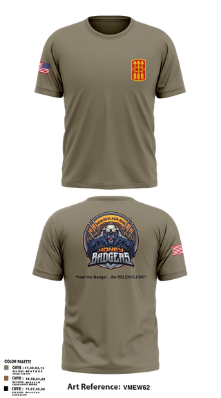 Old School Cotton Feel Shirt, Honey Badgers / 30X, Army, Teamtime, Team time, sublimation, custom sports apparel, team uniforms, spirit wear, spiritwear, sports uniforms, custom shirts, team store, custom team store, fundraiser sports, apparel fundraiser