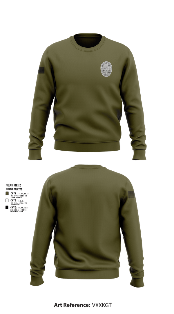 Crew Neck Sweatshirt, Tipton Police Department, Police, Teamtime, Team time, sublimation, custom sports apparel, team uniforms, spirit wear, spiritwear, sports uniforms, custom shirts, team store, custom team store, fundraiser sports, apparel fundraiser