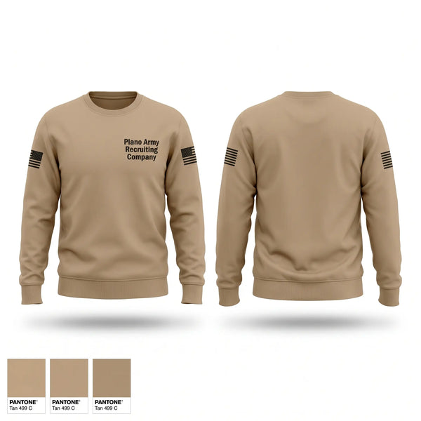 Crew Neck Sweatshirt, Plano Army Recruiting Company, Army, Teamtime, Team time, sublimation, custom sports apparel, team uniforms, spirit wear, spiritwear, sports uniforms, custom shirts, team store, custom team store, fundraiser sports, apparel fundraiser