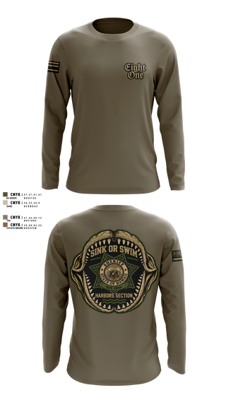 Long Sleeve Performance Shirt, State of Hawaii DLE Harbors, Police, Teamtime, Team time, sublimation, custom sports apparel, team uniforms, spirit wear, spiritwear, sports uniforms, custom shirts, team store, custom team store, fundraiser sports, apparel fundraiser