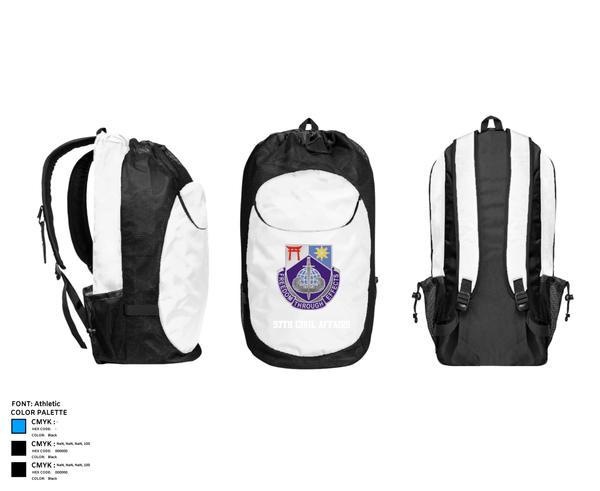 Gear Bag, 97th Civil Affairs97th Civil Affairs, Army, Teamtime, Team time, sublimation, custom sports apparel, team uniforms, spirit wear, spiritwear, sports uniforms, custom shirts, team store, custom team store, fundraiser sports, apparel fundraiser