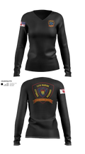 12th MLR Headquarters Element 19917243 Women's Long Sleeve V-neck Shirt - 120