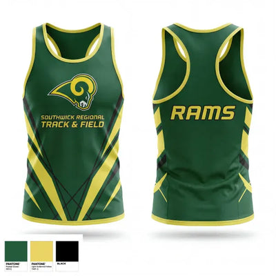 Southwick Regional Rams 10786014 Men's Track Singlet - 10 (1)