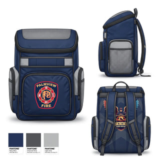 Gear Bag, Palmview, Fire Department, Teamtime, Team time, sublimation, custom sports apparel, team uniforms, spirit wear, spiritwear, sports uniforms, custom shirts, team store, custom team store, fundraiser sports, apparel fundraiser