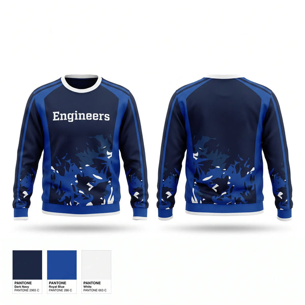 Crew Neck Sweatshirt, Engineers, Baseball, Teamtime, Team time, sublimation, custom sports apparel, team uniforms, spirit wear, spiritwear, sports uniforms, custom shirts, team store, custom team store, fundraiser sports, apparel fundraiser