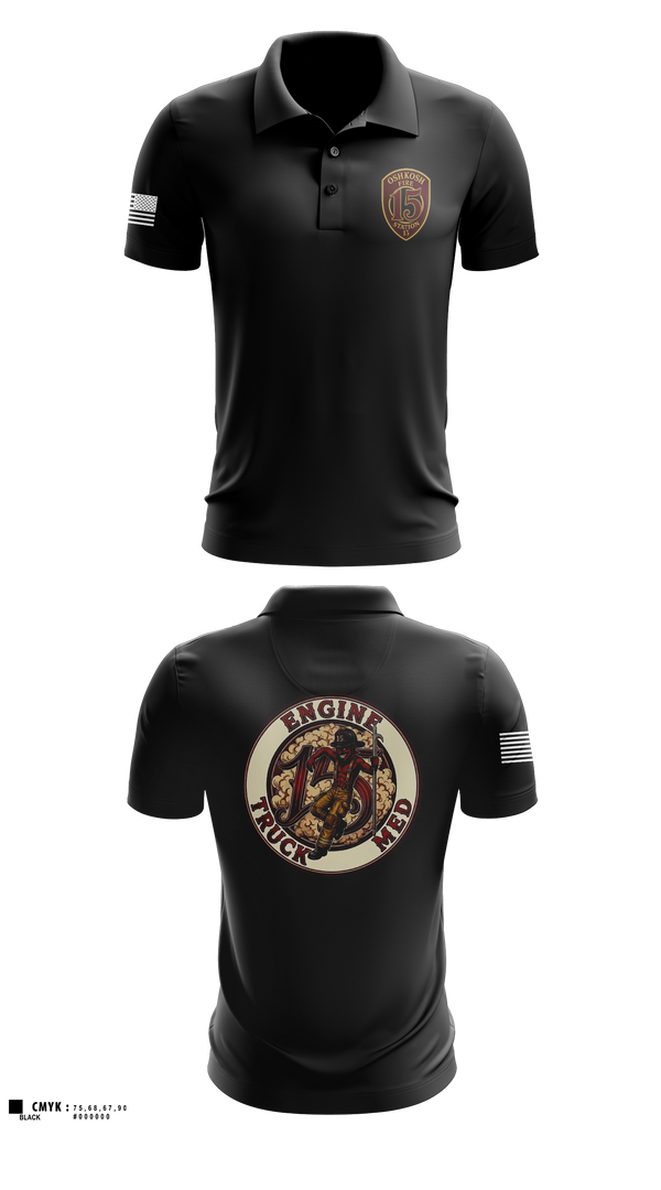 Short Sleeve Performance Polo, Full House, Fire Department, Teamtime, Team time, sublimation, custom sports apparel, team uniforms, spirit wear, spiritwear, sports uniforms, custom shirts, team store, custom team store, fundraiser sports, apparel fundraiser