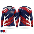 PATRIOTS 56014030 Women's Long Sleeve V-neck Shirt - 1