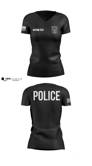 Womens Short Sleeve Vneck Shirt, PERRY POLICE DEPARTMENT, Police, Teamtime, Team time, sublimation, custom sports apparel, team uniforms, spirit wear, spiritwear, sports uniforms, custom shirts, team store, custom team store, fundraiser sports, apparel fundraiser