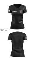PERRY POLICE DEPARTMENT Women's Short Sleeve V-neck Shirt - 13