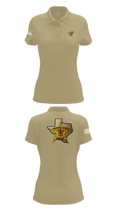 Hudspeth county sheriff office 47128359 Women's Short Sleeve Performance Polo  - 90