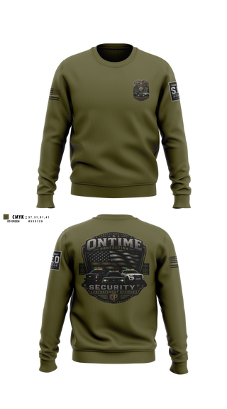 Crew Neck Sweatshirt, On time protection, , Teamtime, Team time, sublimation, custom sports apparel, team uniforms, spirit wear, spiritwear, sports uniforms, custom shirts, team store, custom team store, fundraiser sports, apparel fundraiser