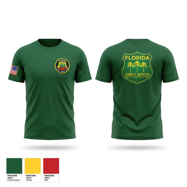 Short Sleeve Performance Shirt, Florida Forest Service, Fire Department, Teamtime, Team time, sublimation, custom sports apparel, team uniforms, spirit wear, spiritwear, sports uniforms, custom shirts, team store, custom team store, fundraiser sports, apparel fundraiser