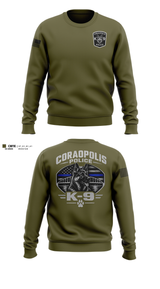 Crew Neck Sweatshirt, Coraopolis Police Department, Police, Teamtime, Team time, sublimation, custom sports apparel, team uniforms, spirit wear, spiritwear, sports uniforms, custom shirts, team store, custom team store, fundraiser sports, apparel fundraiser