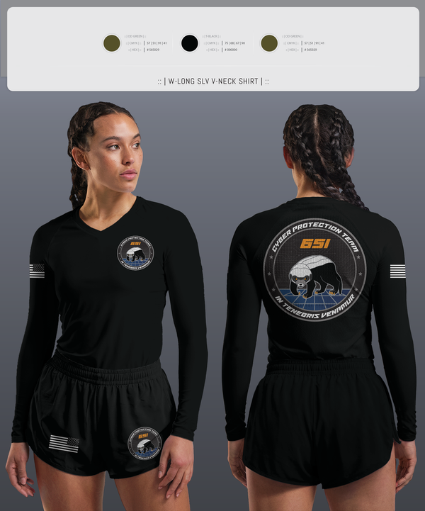 Womens Long Sleeve Vneck Shirt, CPT3, , Teamtime, Team time, sublimation, custom sports apparel, team uniforms, spirit wear, spiritwear, sports uniforms, custom shirts, team store, custom team store, fundraiser sports, apparel fundraiser