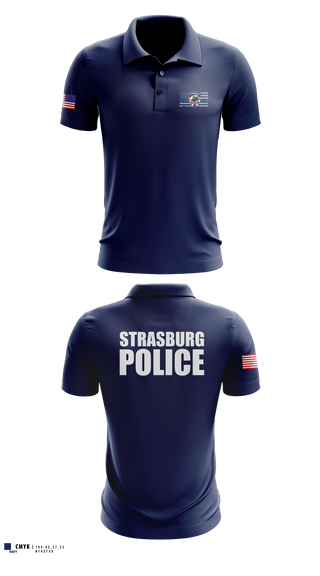 Short Sleeve Performance Polo, Strasburg Police, Police, Teamtime, Team time, sublimation, custom sports apparel, team uniforms, spirit wear, spiritwear, sports uniforms, custom shirts, team store, custom team store, fundraiser sports, apparel fundraiser
