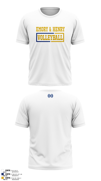 Emory & Henry Volleyball 34744696 Short Sleeve Performance Shirt - 6
