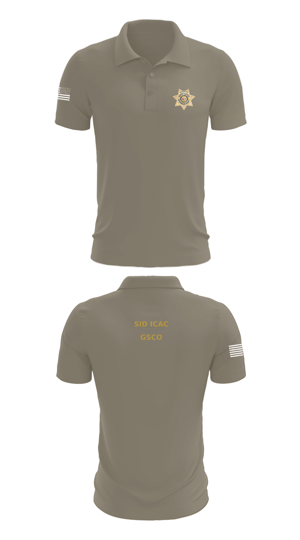 Short Sleeve Performance Polo, SID ICAC, Police, Teamtime, Team time, sublimation, custom sports apparel, team uniforms, spirit wear, spiritwear, sports uniforms, custom shirts, team store, custom team store, fundraiser sports, apparel fundraiser