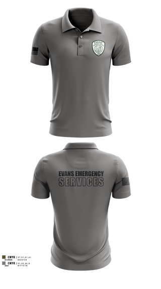 Short Sleeve Performance Polo, Evans Emergency Services, Fire Department, Teamtime, Team time, sublimation, custom sports apparel, team uniforms, spirit wear, spiritwear, sports uniforms, custom shirts, team store, custom team store, fundraiser sports, apparel fundraiser