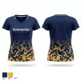 Enterprise Women's Short Sleeve V-neck Shirt - 1