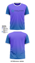 Coalition Health Group Pelotonia 31312102 Soft Poly Tee Cotton Like Feel - 1