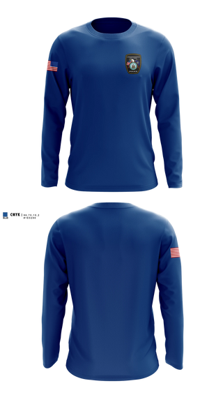 Long Sleeve Performance Shirt, Canandaigua, Police, Teamtime, Team time, sublimation, custom sports apparel, team uniforms, spirit wear, spiritwear, sports uniforms, custom shirts, team store, custom team store, fundraiser sports, apparel fundraiser