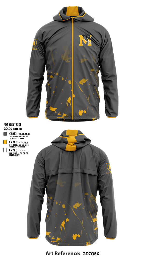 Windbreaker, Maryvale, Softball, Teamtime, Team time, sublimation, custom sports apparel, team uniforms, spirit wear, spiritwear, sports uniforms, custom shirts, team store, custom team store, fundraiser sports, apparel fundraiser