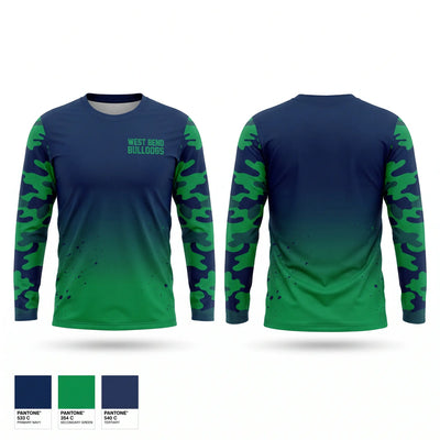 West bend bulldogs Long Sleeve Performance Shirt - 1
