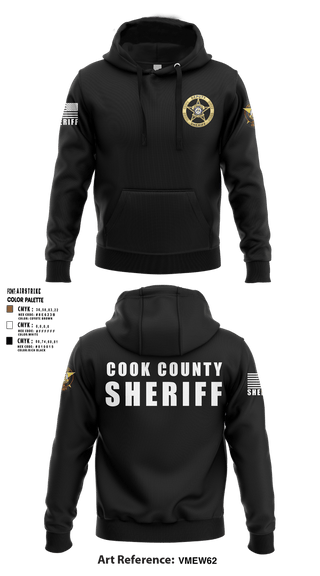 Hoodie, Cook County Sheriff’s Office, Police, Teamtime, Team time, sublimation, custom sports apparel, team uniforms, spirit wear, spiritwear, sports uniforms, custom shirts, team store, custom team store, fundraiser sports, apparel fundraiser