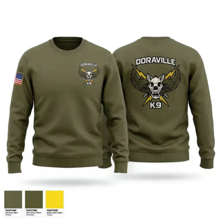 Crew Neck Sweatshirt, Doraville K9, Police, Teamtime, Team time, sublimation, custom sports apparel, team uniforms, spirit wear, spiritwear, sports uniforms, custom shirts, team store, custom team store, fundraiser sports, apparel fundraiser