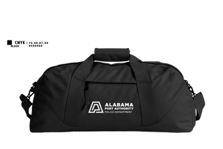 Duffle Bag, Alabama Port Authority Police, Police, Teamtime, Team time, sublimation, custom sports apparel, team uniforms, spirit wear, spiritwear, sports uniforms, custom shirts, team store, custom team store, fundraiser sports, apparel fundraiser