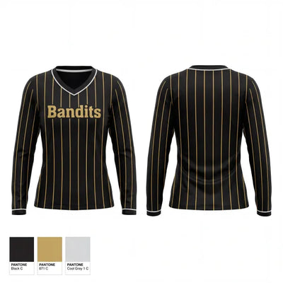 Bandits 47838878 Women's Long Sleeve V-neck Shirt - 1