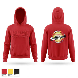 Hoodie, Fallbrook girls softball, Softball, Teamtime, Team time, sublimation, custom sports apparel, team uniforms, spirit wear, spiritwear, sports uniforms, custom shirts, team store, custom team store, fundraiser sports, apparel fundraiser