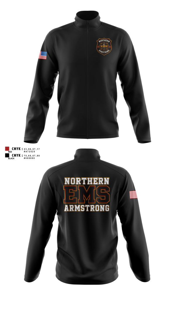 Fleece Jacket, Northern Armstrong EMS, EMS/EMT, Teamtime, Team time, sublimation, custom sports apparel, team uniforms, spirit wear, spiritwear, sports uniforms, custom shirts, team store, custom team store, fundraiser sports, apparel fundraiser