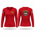 2-82 FAR, 1CD DIVARTY, SPUR Women's Long Sleeve V-neck Shirt - 1