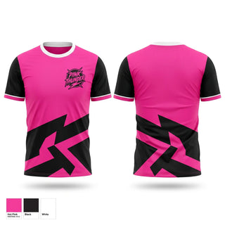 Short Sleeve Performance Shirt, Pink Thunder, Softball, Teamtime, Team time, sublimation, custom sports apparel, team uniforms, spirit wear, spiritwear, sports uniforms, custom shirts, team store, custom team store, fundraiser sports, apparel fundraiser