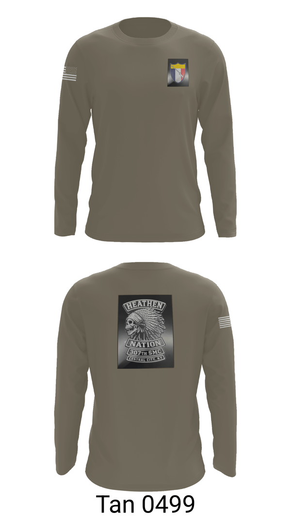 Long Sleeve Performance Shirt, 307th SMC, National Guard, Teamtime, Team time, sublimation, custom sports apparel, team uniforms, spirit wear, spiritwear, sports uniforms, custom shirts, team store, custom team store, fundraiser sports, apparel fundraiser