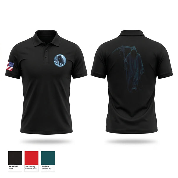 Short Sleeve Performance Polo, Reaper, Navy, Teamtime, Team time, sublimation, custom sports apparel, team uniforms, spirit wear, spiritwear, sports uniforms, custom shirts, team store, custom team store, fundraiser sports, apparel fundraiser
