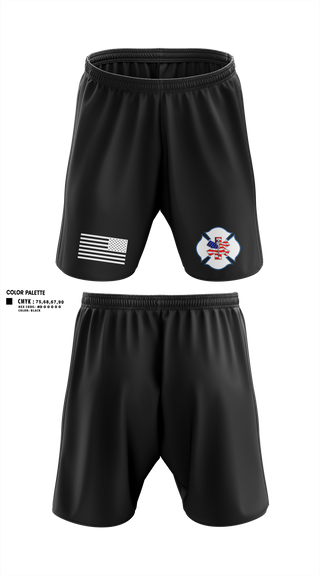 Athletic Shorts With Pockets, Carey Rural Fire & Rescue, Fire Department, Teamtime, Team time, sublimation, custom sports apparel, team uniforms, spirit wear, spiritwear, sports uniforms, custom shirts, team store, custom team store, fundraiser sports, apparel fundraiser