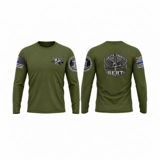 Long Sleeve Performance Shirt, Smyth County Sheriff’s Office S.E.R.T., Police, Teamtime, Team time, sublimation, custom sports apparel, team uniforms, spirit wear, spiritwear, sports uniforms, custom shirts, team store, custom team store, fundraiser sports, apparel fundraiser