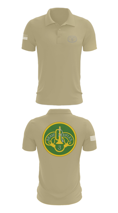 3d Cavalry Regiment 44657863 Short Sleeve Performance Polo - 87