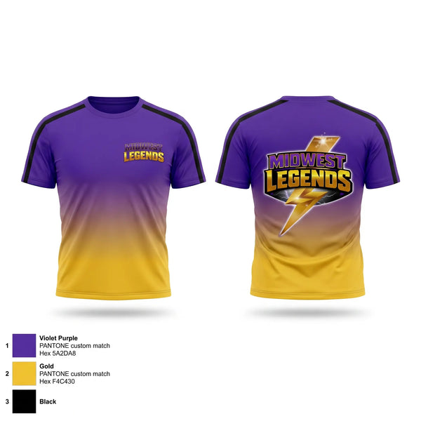Short Sleeve Performance Shirt, Midwest Legends Cheer, Cheer, Teamtime, Team time, sublimation, custom sports apparel, team uniforms, spirit wear, spiritwear, sports uniforms, custom shirts, team store, custom team store, fundraiser sports, apparel fundraiser