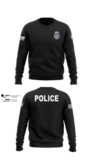 Crew Neck Sweatshirt, Colorado Springs Police Department, Police, Teamtime, Team time, sublimation, custom sports apparel, team uniforms, spirit wear, spiritwear, sports uniforms, custom shirts, team store, custom team store, fundraiser sports, apparel fundraiser