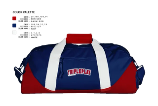 Duffle Bag, TRIPLEPLAY, Baseball, Teamtime, Team time, sublimation, custom sports apparel, team uniforms, spirit wear, spiritwear, sports uniforms, custom shirts, team store, custom team store, fundraiser sports, apparel fundraiser