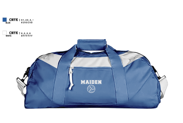 Duffle Bag, Maiden High School Volleyball, Women's Volleyball, Teamtime, Team time, sublimation, custom sports apparel, team uniforms, spirit wear, spiritwear, sports uniforms, custom shirts, team store, custom team store, fundraiser sports, apparel fundraiser