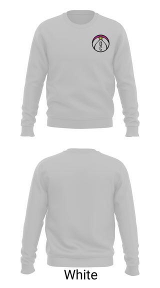 Crew Neck Sweatshirt, DC Hoops, Women's Basketball, Teamtime, Team time, sublimation, custom sports apparel, team uniforms, spirit wear, spiritwear, sports uniforms, custom shirts, team store, custom team store, fundraiser sports, apparel fundraiser