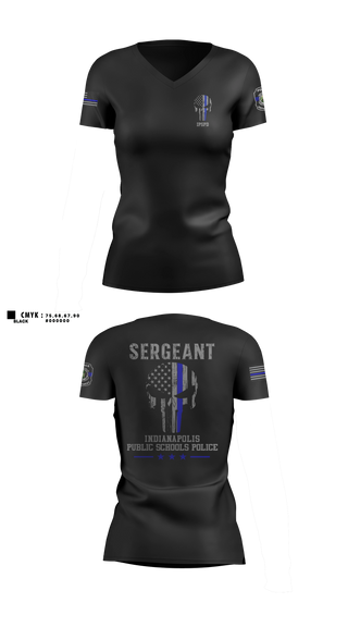 Womens Short Sleeve Vneck Shirt, IPSPD, Police, Teamtime, Team time, sublimation, custom sports apparel, team uniforms, spirit wear, spiritwear, sports uniforms, custom shirts, team store, custom team store, fundraiser sports, apparel fundraiser