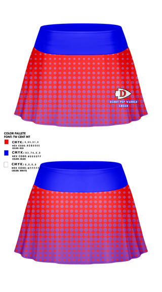 Skort, Derby Pop Warner Cheer, Cheer, Teamtime, Team time, sublimation, custom sports apparel, team uniforms, spirit wear, spiritwear, sports uniforms, custom shirts, team store, custom team store, fundraiser sports, apparel fundraiser