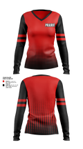 Clinton Prairie High School Dance 83427611 Women's Long Sleeve V-neck Shirt - 1