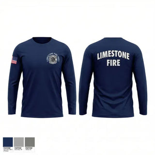 Long Sleeve Performance Shirt, Limestone Fire Protection District, Fire Department, Teamtime, Team time, sublimation, custom sports apparel, team uniforms, spirit wear, spiritwear, sports uniforms, custom shirts, team store, custom team store, fundraiser sports, apparel fundraiser