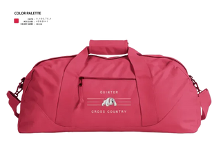 Duffle Bag, Quinter Bulldogs, Cross Country, Teamtime, Team time, sublimation, custom sports apparel, team uniforms, spirit wear, spiritwear, sports uniforms, custom shirts, team store, custom team store, fundraiser sports, apparel fundraiser